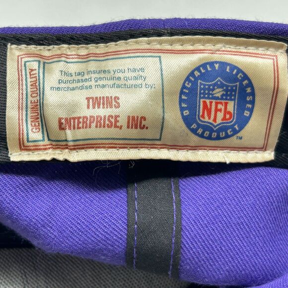 Vintage Minnesota Vikings Hat Baseball Cap Motorola 90s Purple NFL Football New - Picture 9 of 11
